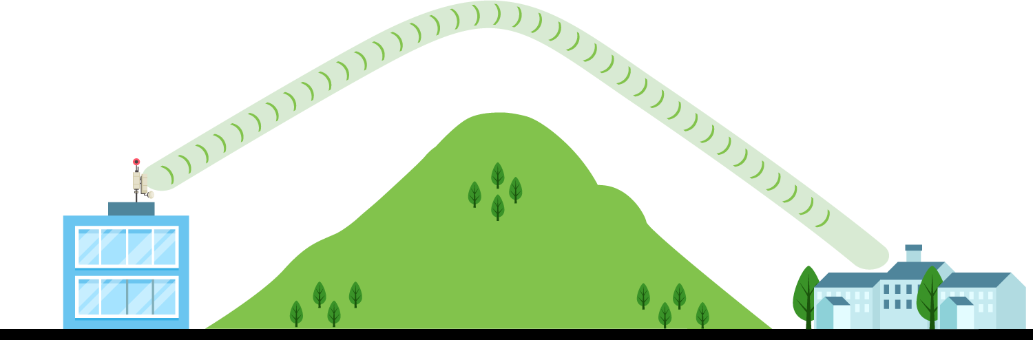 TVWS Non Line of Sight properties